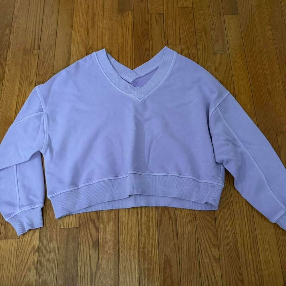 Aerie Women's Purple Sweatshirt